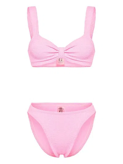 Hunza G Bonnie Bikini Set In Pink