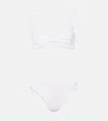 Hunza G Bonnie Seersucker Bikini In White