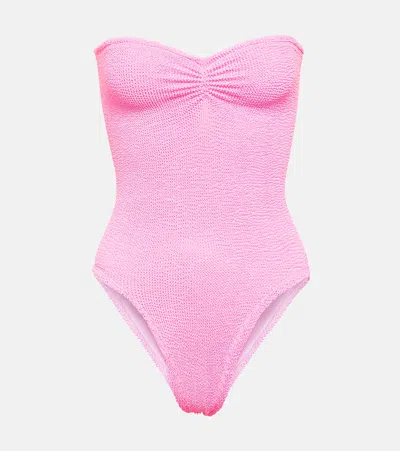 Hunza G Brooke One Piece In Bubblegum