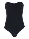 Hunza G Black Brooke Crinkle Swimsuit In Black