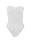 Hunza G Brooke Swim White In Gray