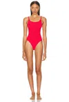 Hunza G Camille Crinkle One Piece Swimsuit