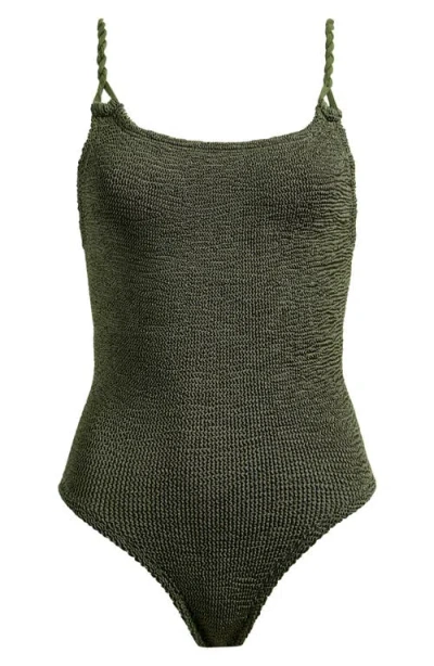 Hunza G Camille One-piece Swimsuit In Green