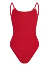 Hunza G Camille Crinkle One Piece Swimsuit