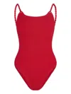 Hunza G Camille Crinkle One Piece Swimsuit