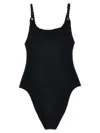 Hunza G Scoop Neck High-cut Leg In Black