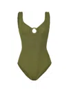 Hunza G Coverage Celine One Piece In Green