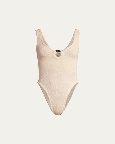 Hunza G Celine One-piece Swimsuit In Neutral