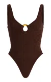 Hunza G Celine Seersucker One-piece Swimsuit