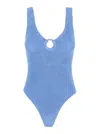 Hunza G Celine Swim Covered Hoop In Blue