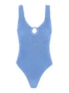 Hunza G Celine Swim Covered Hoop In Blue