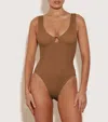 Hunza G Celine Swim In Metallic Cocoa