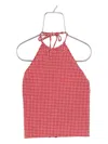 Hunza G Check-pattern Halterneck Top In Multi