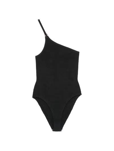 Hunza G Clara One-shoulder Swimsuit In Multi