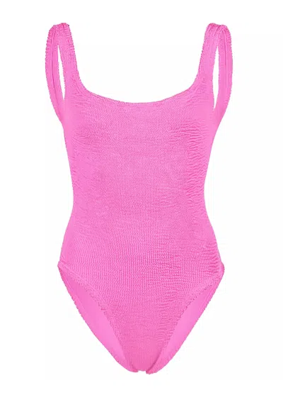 Hunza G Classic Square Neck Swim Candy Pink