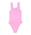 Hunza G Girls' Classic One Piece Swimsuit - Little Kid In Pink
