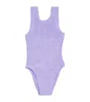 Hunza G Classic Crinkle Swimsuit In Purple