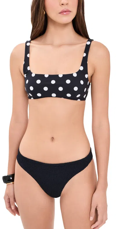 Hunza G Colette Bikini Set Black/polka Dot