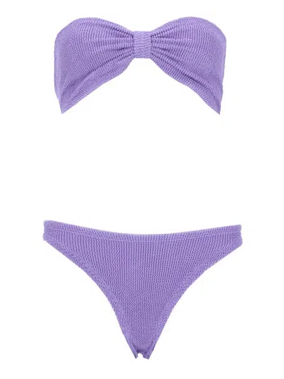 Hunza G Jean Bikini Set In Purple