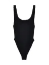 Hunza G Costume Intero Square Neck In Black