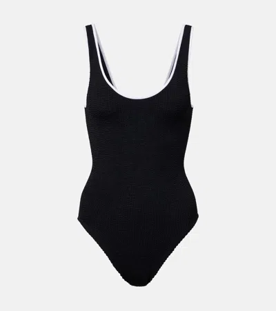 Hunza G Coverage Faye Swimsuit In Black