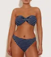 Hunza G Maillot De Bain Deux Pièces In Navy/white