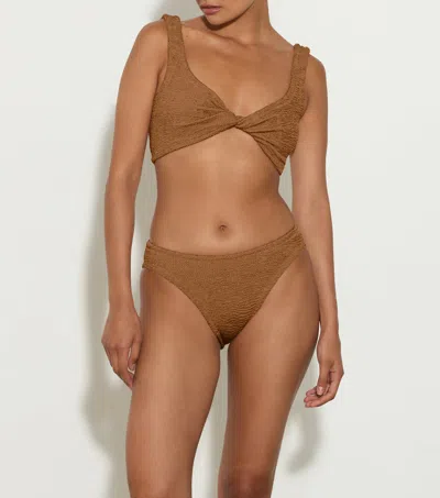 Hunza G Coverage Juno Bikini In Brown