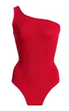 Hunza G Coverage Nancy One-piece Swimsuit In Red