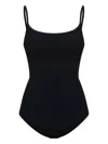 Hunza G Coverage Pamela Crinkle Swimsuit In Black