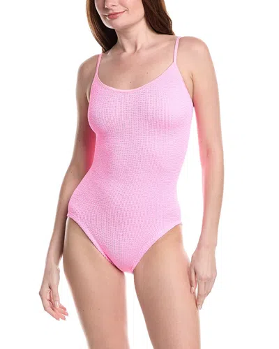 Hunza G Coverage Pamela One-piece In Pink