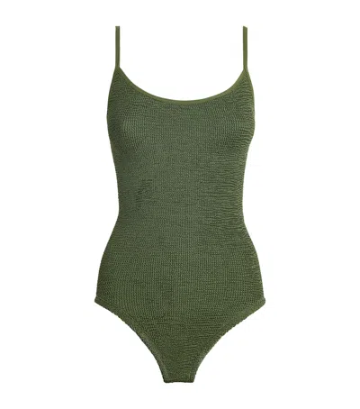Hunza G Coverage Pamela Swimsuit In Green