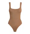 Hunza G Domino Swim One-piece Swimsuit In Brown