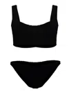 Hunza G Coverage Xandra Bikini Black In Black