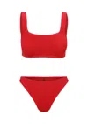 Hunza G Coverage Xandra Bikini Red In Red