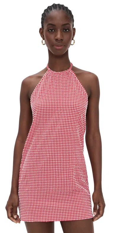 Hunza G Coverup Dress Red
