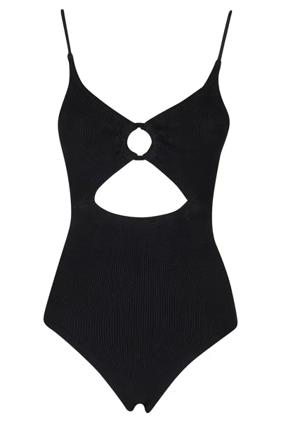 Hunza G Crinkle Intero In Black