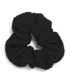 Hunza G Black Scrunchie Featuring Elasticated Band In Black