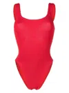 Hunza G Sculpting One-piece Swimsuit For Elegance In Red