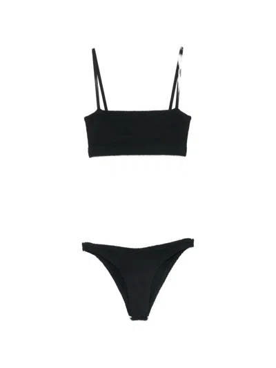 Hunza G Crinkled Bikini In Black