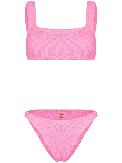 Hunza G Xandra Bikini Set In Bubblegum