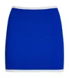 Hunza G Devyn Convertible Two-tone Seersucker Swim Skirt In Blue