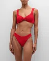 Hunza G Juno Bikini Set In Red