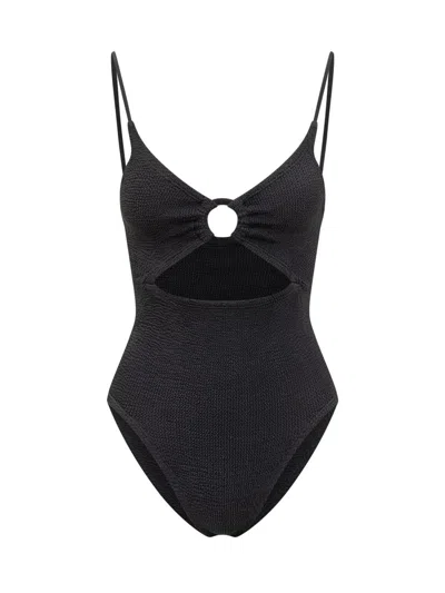 Hunza G Crystal One Piece Swimsuit In Black