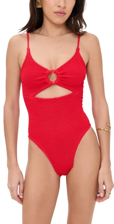 Hunza G Crystal Swimsuit Red