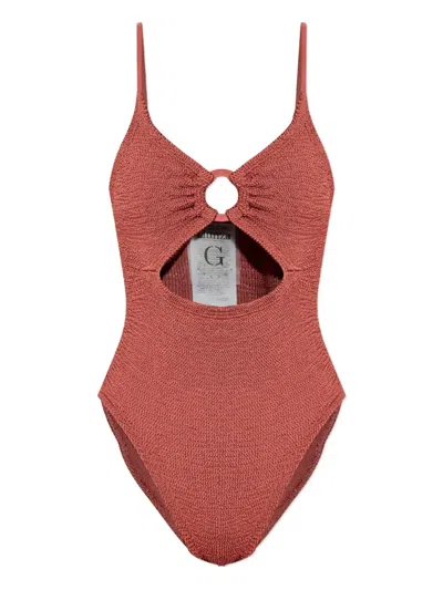 Hunza G Crystal Swimsuit In Red