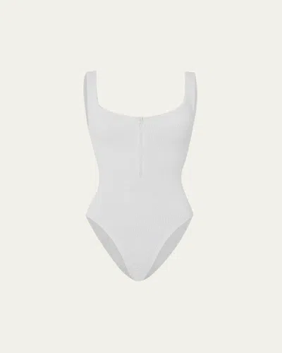 Hunza G Dallas One-piece Swimsuit In White