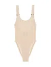 Hunza G Domino One-piece Swimsuit In Neutral