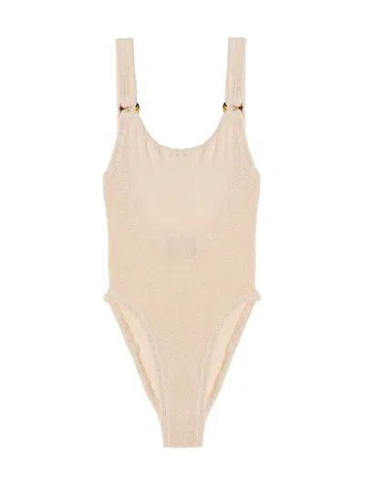 HUNZA G HUNZA G 'DOMINO' ONE-PIECE SWIMSUIT