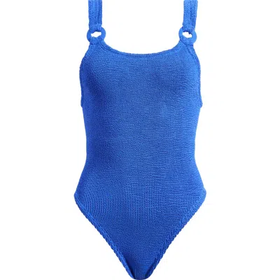 HUNZA G HUNZA G DOMINO ONE-PIECE SWIMSUIT