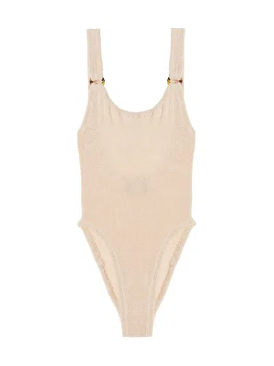 Hunza G Domino' One-piece Swimsuit In White